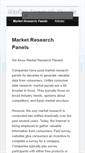 Mobile Screenshot of marketresearchpanels.com